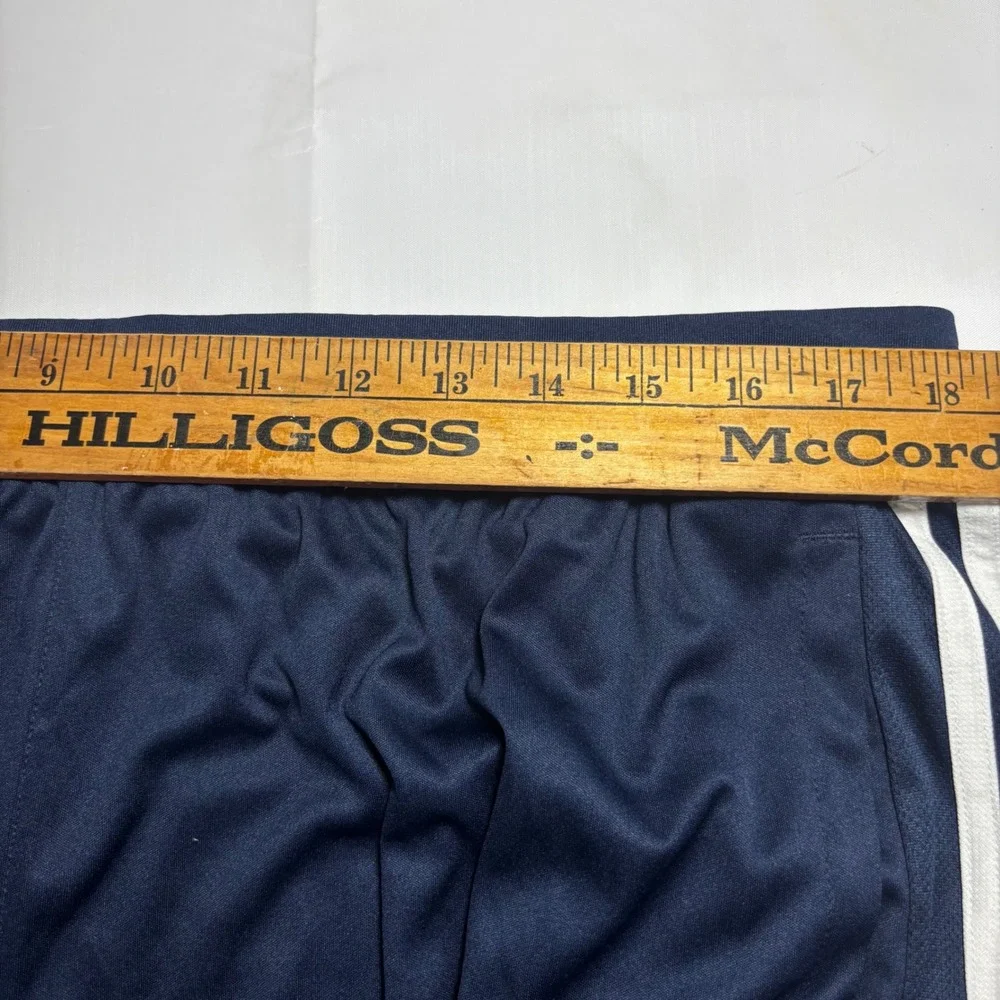 Adidas Mens 3 Stripe Navy Blue Climalite Athletic Shorts Size 2XL Workout Soccer